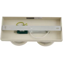 QAZQA Aufbaustrahler|Deckenstrahler*Moderne Deckenleuchte Beige G9 rund schwenk- und neigbar 2-flammig - Go