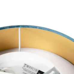 QAZQA Deckenleuchten|Wohnzimmerlampen*Moderne Deckenleuchte blau 40 cm - Drum