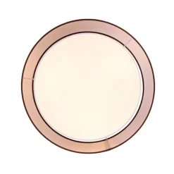 QAZQA Deckenleuchten|Wohnzimmerlampen*Moderne Deckenleuchte braun mit weiß 50 cm 3-flammig - Drum Duo