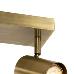 QAZQA Deckenstrahler|Aufbaustrahler*Moderne Deckenleuchte Bronze 3-flammig verstellbar rechteckig - Jeana