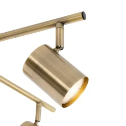 QAZQA Schlafzimmerlampen|Küchenlampen*Moderne Deckenleuchte Bronze 5-flammig verstellbar rechteckig - Jeana