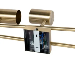 QAZQA Schlafzimmerlampen|Küchenlampen*Moderne Deckenleuchte Bronze 5-flammig verstellbar rechteckig - Jeana