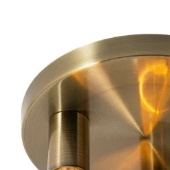 QAZQA Schlafzimmerlampen|Küchenlampen*Moderne Deckenleuchte Bronze rund - Facil