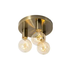 QAZQA Schlafzimmerlampen|Küchenlampen*Moderne Deckenleuchte Bronze rund - Facil