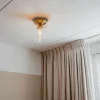 QAZQA Schlafzimmerlampen|Küchenlampen*Moderne Deckenleuchte Bronze mit Glaskuppel