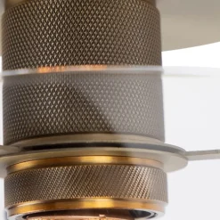 QAZQA Schlafzimmerlampen|Küchenlampen*Moderne Deckenleuchte Bronze mit Glaskuppel