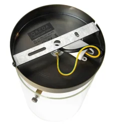 QAZQA Schlafzimmerlampen|Küchenlampen*Moderne Deckenleuchte Bronze mit Glaskuppel