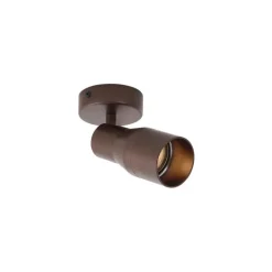 QAZQA Deckenstrahler|Aufbaustrahler*Moderne Deckenleuchte Dunkelbronze GU10 50mm rund - Stanley