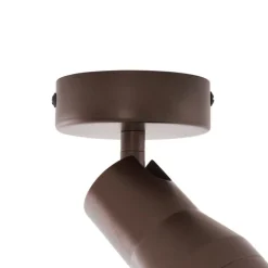 QAZQA Deckenstrahler|Aufbaustrahler*Moderne Deckenleuchte Dunkelbronze GU10 50mm rund - Stanley