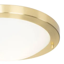 QAZQA Gartenbeleuchtung|Badezimmerlampen*Moderne Deckenleuchte gold 31 cm IP44 - Yuma