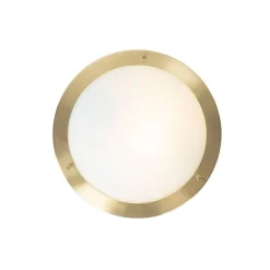 QAZQA Gartenbeleuchtung|Badezimmerlampen*Moderne Deckenleuchte gold 31 cm IP44 - Yuma