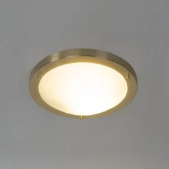 QAZQA Gartenbeleuchtung|Badezimmerlampen*Moderne Deckenleuchte gold 31 cm IP44 - Yuma