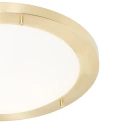 QAZQA Gartenbeleuchtung|Badezimmerlampen*Moderne Deckenleuchte Gold 41 cm IP44 - Yuma