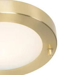 QAZQA Gartenbeleuchtung|Badezimmerlampen*Moderne Deckenleuchte Gold 18 cm IP44 - Yuma