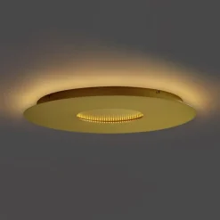 QAZQA Led-Deckenleuchten|Deckenleuchten*Moderne Deckenleuchte Gold 60cm inkl. LED 3-Stufen Dimmbar - Morning