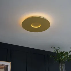 QAZQA Led-Deckenleuchten|Deckenleuchten*Moderne Deckenleuchte Gold 40cm inkl. LED 3-Stufen-Dimmbar - Morning