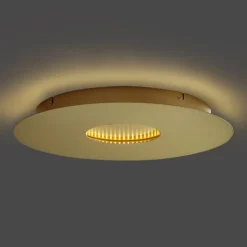 QAZQA Led-Deckenleuchten|Deckenleuchten*Moderne Deckenleuchte Gold 40cm inkl. LED 3-Stufen-Dimmbar - Morning