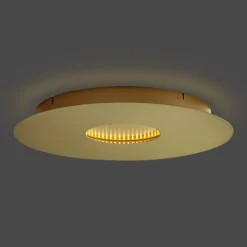 QAZQA Led-Deckenleuchten|Deckenleuchten*Moderne Deckenleuchte Gold 40cm inkl. LED 3-Stufen-Dimmbar - Morning