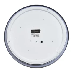 QAZQA Led-Deckenleuchten|Deckenleuchten*Moderne Deckenleuchte Grau mit Weiß 38cm inkl. LED Dimmbar RGB - Kanton