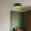 QAZQA Schlafzimmerlampen|Küchenlampen*Moderne Deckenleuchte Grün Samt 40cm inkl. LED 3-Stufen-Dimmbar - Sue