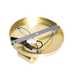 QAZQA Deckenstrahler|Aufbaustrahler*Moderne Deckenleuchte Messing verstellbar rund 3 Lichter - Java