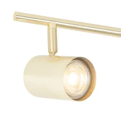 QAZQA Deckenstrahler|Aufbaustrahler*Moderne Deckenleuchte Messing 3-flammig verstellbar - Jeana