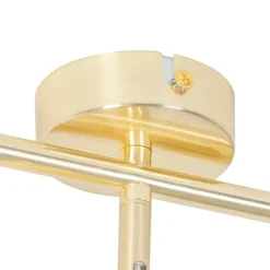 QAZQA Deckenstrahler|Aufbaustrahler*Moderne Deckenleuchte Messing 3-flammig verstellbar - Jeana