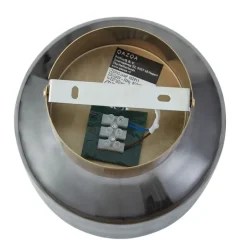 QAZQA Deckenleuchten|Wohnzimmerlampen*Moderne Deckenleuchte Messing mit Rauchglas - Stiklo