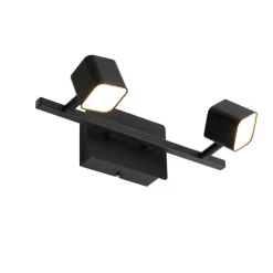 QAZQA Led-Strahler|Led-Deckenleuchten*Moderne Deckenleuchte schwarz inkl. LED 2-flammig - Nola