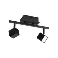 QAZQA Led-Strahler|Led-Deckenleuchten*Moderne Deckenleuchte schwarz inkl. LED 2-flammig - Nola