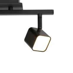 QAZQA Led-Strahler|Led-Deckenleuchten*Moderne Deckenleuchte schwarz inkl. LED 2-flammig - Nola