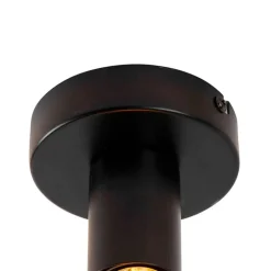 QAZQA Deckenleuchten|Wohnzimmerlampen*Moderne Deckenleuchte schwarz 9 cm - Facil
