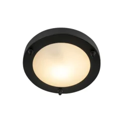 QAZQA Gartenbeleuchtung|Badezimmerlampen*Moderne Deckenleuchte schwarz IP44 - Yuma 18