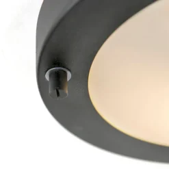 QAZQA Gartenbeleuchtung|Badezimmerlampen*Moderne Deckenleuchte schwarz IP44 - Yuma 18