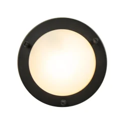 QAZQA Gartenbeleuchtung|Badezimmerlampen*Moderne Deckenleuchte schwarz IP44 - Yuma 18