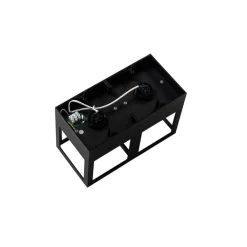 QAZQA Deckenleuchten|Wohnzimmerlampen*Moderne Deckenleuchte schwarz 2-Licht - Cela