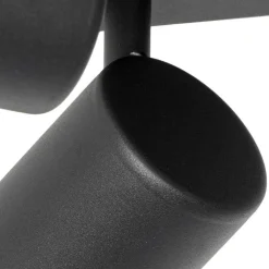 QAZQA Schlafzimmerlampen|Küchenlampen*Moderne Deckenleuchte schwarz 4-flammig verstellbar quadratisch - Jeana