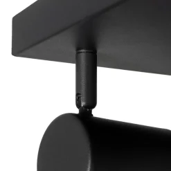 QAZQA Schlafzimmerlampen|Küchenlampen*Moderne Deckenleuchte schwarz 4-flammig verstellbar quadratisch - Jeana