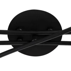 QAZQA Deckenstrahler|Aufbaustrahler*Moderne Deckenleuchte schwarz 6-Flammig - Lofty