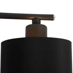 QAZQA Deckenstrahler|Aufbaustrahler*Moderne Deckenleuchte schwarz 6-Flammig - Lofty