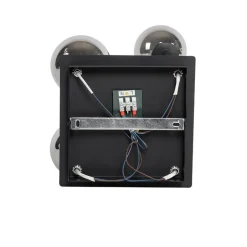 QAZQA Küchenlampen|Esszimmerlampen*Moderne Deckenleuchte schwarz 5-Licht mit Rauchglas - Athen