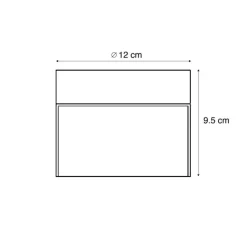 QAZQA Gartenbeleuchtung|Badezimmerlampen*Moderne Deckenleuchte schwarz mit Rauchglas - Puck