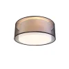QAZQA Schlafzimmerlampen|Küchenlampen*Moderne Deckenleuchte schwarz-weiß 50 cm 3-flammig - Drum Duo