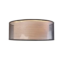 QAZQA Schlafzimmerlampen|Küchenlampen*Moderne Deckenleuchte schwarz-weiß 50 cm 3-flammig - Drum Duo