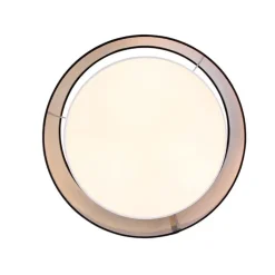 QAZQA Schlafzimmerlampen|Küchenlampen*Moderne Deckenleuchte schwarz-weiß 50 cm 3-flammig - Drum Duo