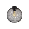 QAZQA Deckenleuchten|Wohnzimmerlampen*Moderne Deckenleuchte schwarz 30 cm - Mesh Ball