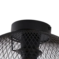 QAZQA Deckenleuchten|Wohnzimmerlampen*Moderne Deckenleuchte schwarz 30 cm - Mesh Ball