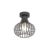 QAZQA Deckenleuchten|Wohnzimmerlampen*Moderne Deckenleuchte schwarz 18 cm - Saffira