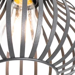 QAZQA Deckenleuchten|Wohnzimmerlampen*Moderne Deckenleuchte schwarz 18 cm - Saffira