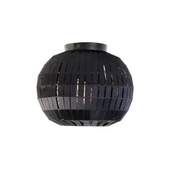 QAZQA Deckenleuchten|Wohnzimmerlampen*Moderne Deckenleuchte schwarz 26 cm - Zoë